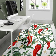 Load image into Gallery viewer, Chili Leaves Flower Pattern Area Rug
