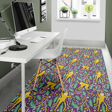 Load image into Gallery viewer, Cute yellow monkey leaves pattern Area Rug
