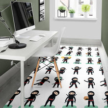 Load image into Gallery viewer, Cute ninja katana sword pattern Area Rug
