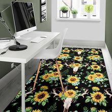 Load image into Gallery viewer, Sunflower Pattern Print Design SF08 Area Rugs
