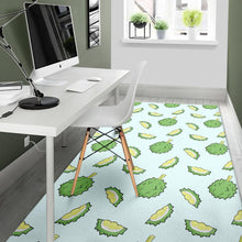 Load image into Gallery viewer, Durian pattern blue background Area Rug
