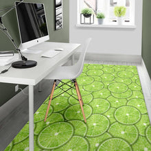 Load image into Gallery viewer, Slices of Lime pattern Area Rug
