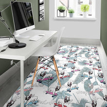 Load image into Gallery viewer, French Bulldog Skating Pattern Area Rug
