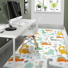 Load image into Gallery viewer, Cute funny kids dinosaurs pattern Area Rug
