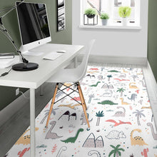 Load image into Gallery viewer, Cute cartoon dinosaurs tree pattern Area Rug
