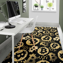 Load image into Gallery viewer, Bitcoin Pattern Print Design DO06 Area Rugs
