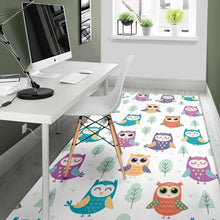 Load image into Gallery viewer, Cute owl pattern Area Rug
