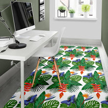 Load image into Gallery viewer, Heliconia Butterfly Leaves Pattern Area Rug
