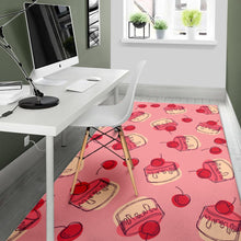 Load image into Gallery viewer, Cake cherry pattern Area Rug
