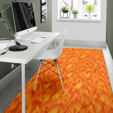 Load image into Gallery viewer, Red Flame Fire Pattern Area Rug
