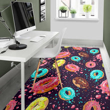 Load image into Gallery viewer, Colorful donut glaze pattern Area Rug
