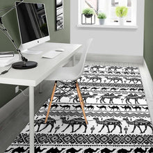 Load image into Gallery viewer, Camel polynesian tribal pattern Area Rug
