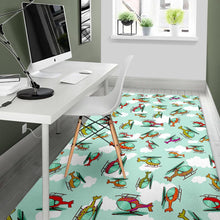 Load image into Gallery viewer, Helicopter design pattern Area Rug
