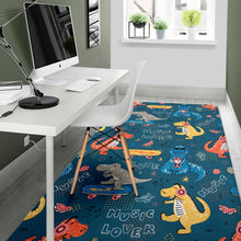 Load image into Gallery viewer, Dinosaur Music Skating Pattern Area Rug
