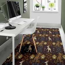 Load image into Gallery viewer, Kangaroo Aboriginal Theme Pattern  Area Rug
