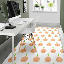 Load image into Gallery viewer, cute onions smiling faces Area Rug
