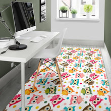 Load image into Gallery viewer, Color cute owl pattern Area Rug
