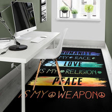 Load image into Gallery viewer, Humanity Love Peace Area Rugs
