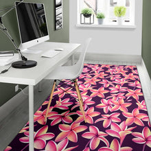 Load image into Gallery viewer, Purple Plumeria Pattern Print Design PM010 Area Rugs
