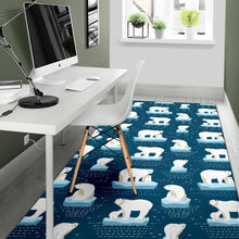 Load image into Gallery viewer, Polar Bear Pattern Print Design PB02 Area Rugs
