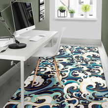 Load image into Gallery viewer, Japanese wave pattern Area Rug
