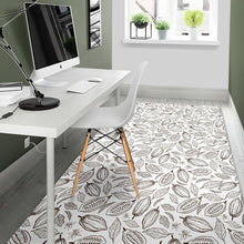 Load image into Gallery viewer, Cocoa beans leaves pattern Area Rug
