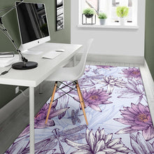 Load image into Gallery viewer, Water Lily Pattern Print Design WL01 Area Rugs
