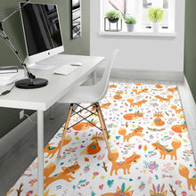 Load image into Gallery viewer, cute tribal fox pattern Area Rug
