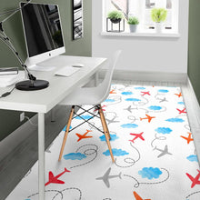Load image into Gallery viewer, Airplane Cloud Pattern Area Rug
