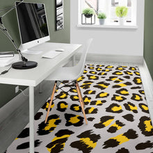 Load image into Gallery viewer, Gray Leopard print pattern Area Rug
