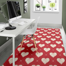 Load image into Gallery viewer, Heart Red Pattern Area Rug
