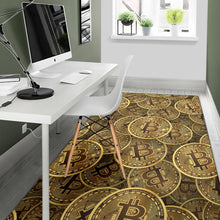 Load image into Gallery viewer, Bitcoin Pattern Print Design DO01 Area Rugs
