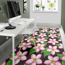 Load image into Gallery viewer, Pink Plumeria Pattern Print Design PM019 Area Rugs
