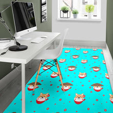 Load image into Gallery viewer, Shiba Inu Japanese Hat Pattern Area Rug
