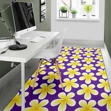Load image into Gallery viewer, Yellow Plumeria Pattern Print Design PM05 Area Rugs
