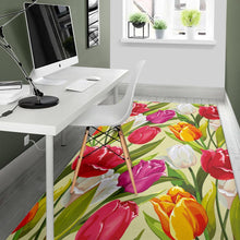 Load image into Gallery viewer, Colorful Tulip Pattern Area Rug
