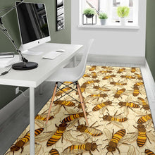 Load image into Gallery viewer, Bee Pattern Print Design BEE05 Area Rugs
