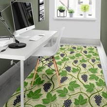 Load image into Gallery viewer, Grape Leaves Pattern Area Rug
