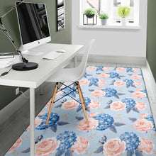 Load image into Gallery viewer, Hydrangea Pattern Print Design HD06 Area Rugs
