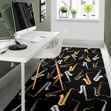 Load image into Gallery viewer, saxophone design pattern Area Rug
