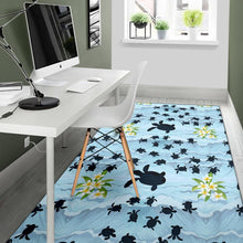 Load image into Gallery viewer, Sea Turtle Pattern Print Design T011 Area Rugs

