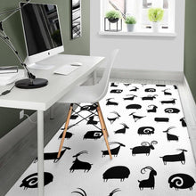 Load image into Gallery viewer, Goat ram pattern Area Rug
