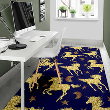 Load image into Gallery viewer, Unicorn Gold Pattern Area Rug
