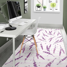 Load image into Gallery viewer, Lavender Pattern Stripe Background Area Rug
