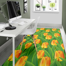 Load image into Gallery viewer, Tulip Orange Pattern Print Design TP07 Area Rugs

