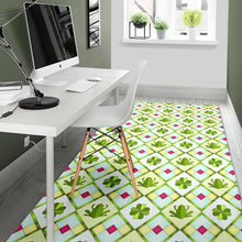 Load image into Gallery viewer, Frog Clover leaves Pattern Area Rug
