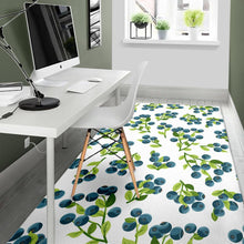 Load image into Gallery viewer, blueberry white background Area Rug
