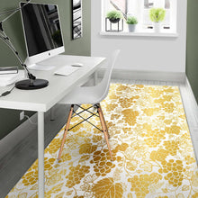 Load image into Gallery viewer, Gold grape pattern Area Rug
