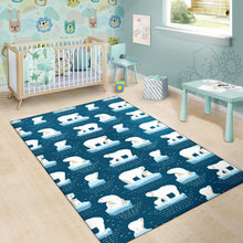 Load image into Gallery viewer, Polar Bear Pattern Print Design PB02 Area Rugs
