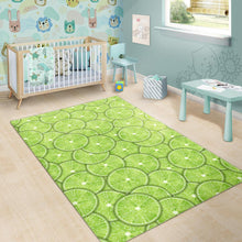 Load image into Gallery viewer, Slices of Lime pattern Area Rug
